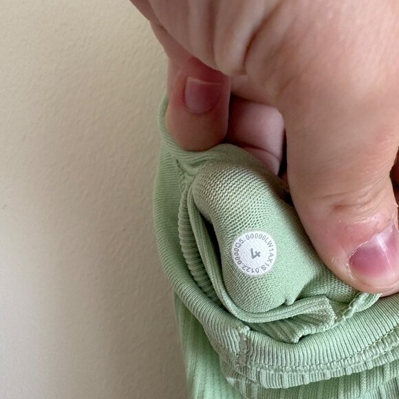 Lululemon Athletic Ebb To Street Racerback Tank Top Opal Green Women’s Size 4 - Picture 7 of 7